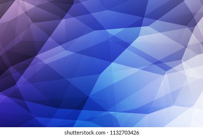 Light Pink, Blue vector abstract mosaic backdrop. Modern abstract illustration with triangles. Brand new style for your business design.