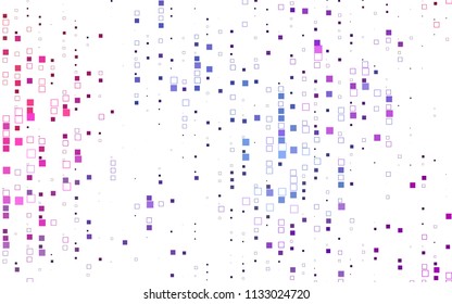 Light Pink, Blue vector abstract textured polygonal background. Blurry rectangular design. The pattern with repeating rectangles can be used for background.