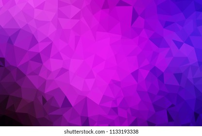 Light Pink, Blue vector abstract polygonal background. A completely new color illustration in a polygonal style. New template for your brand book.