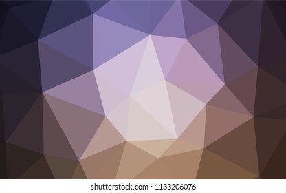Light Pink, Blue vector abstract polygonal pattern. Shining polygonal illustration, which consist of triangles. New template for your brand book.