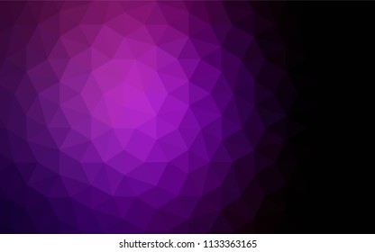 Light Pink, Blue vector abstract mosaic backdrop. Triangular geometric sample with gradient.  Template for cell phone's backgrounds.