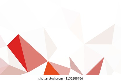 Light Pink, Blue vector abstract polygonal background. Elegant bright polygonal illustration with gradient. Triangular pattern for your design.