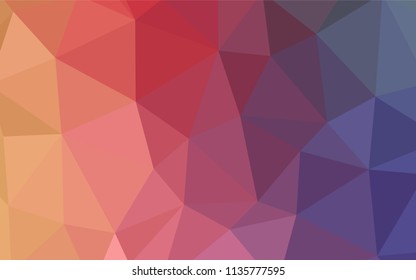 Light Pink, Blue vector abstract polygonal pattern. Colorful abstract illustration with triangles. New template for your brand book.