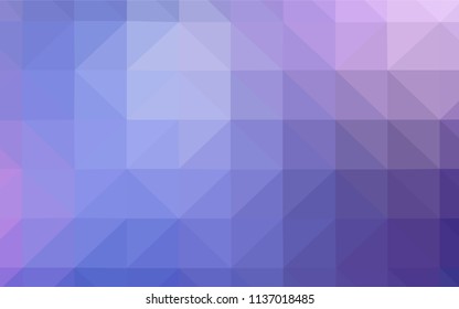 Light Pink, Blue vector abstract polygonal template. Elegant bright polygonal illustration with gradient. New template for your brand book.