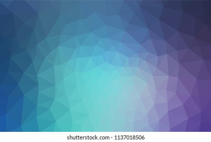 Light Pink, Blue vector abstract mosaic background. Colorful illustration in polygonal style with gradient. Polygonal design for your web site.