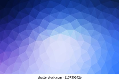 Light Pink, Blue vector abstract mosaic pattern. Elegant bright polygonal illustration with gradient. New template for your brand book.
