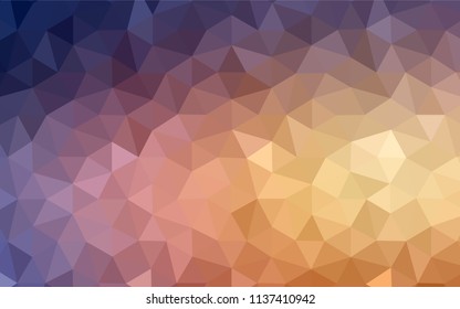 Light Pink, Blue vector abstract mosaic pattern. Creative illustration in halftone style with triangles. A new texture for your web site.