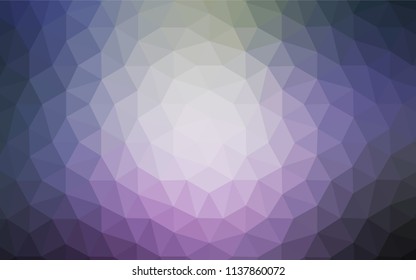 Light Pink, Blue vector abstract mosaic background. Geometric illustration in Origami style with gradient.  New template for your brand book.