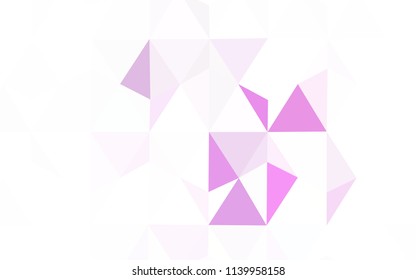 Light Pink, Blue vector abstract polygonal pattern. Polygonal abstract illustration with gradient. Pattern for a brand book's backdrop.