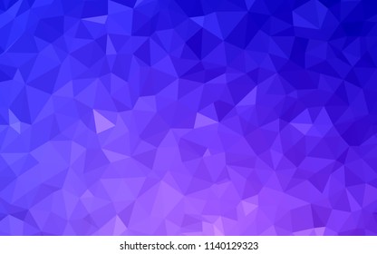 Light Pink, Blue vector abstract mosaic background. Creative illustration in halftone style with triangles. Brand new style for your business design.