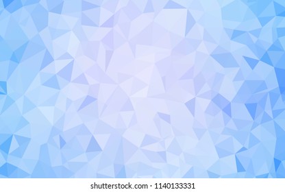 Light Pink, Blue vector abstract polygonal template. Colorful illustration in abstract style with triangles. Triangular pattern for your design.
