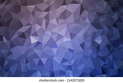 Light Pink, Blue vector abstract polygonal pattern. Shining colorful illustration with triangles. Polygonal design for your web site.