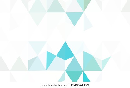 Light Pink, Blue vector abstract mosaic pattern. Shining polygonal illustration, which consist of triangles. Template for cell phone's backgrounds.