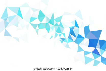 Light Pink, Blue vector abstract polygonal pattern. Shining colorful illustration with triangles. A new texture for your web site.