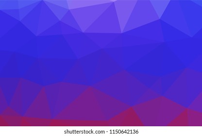 Light Pink, Blue vector abstract mosaic background. Creative geometric illustration in Origami style with gradient. A new texture for your design.