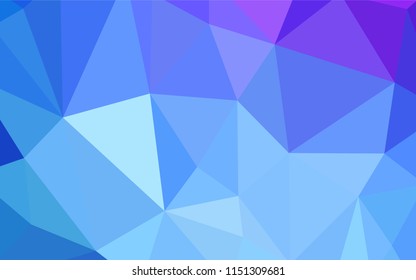 Light Pink, Blue vector abstract polygonal background. Elegant bright polygonal illustration with gradient. Textured pattern for your backgrounds.