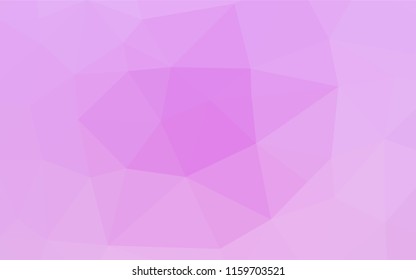 Light Pink, Blue vector abstract polygonal layout. Modern geometrical abstract illustration with gradient. A completely new template for your business design.