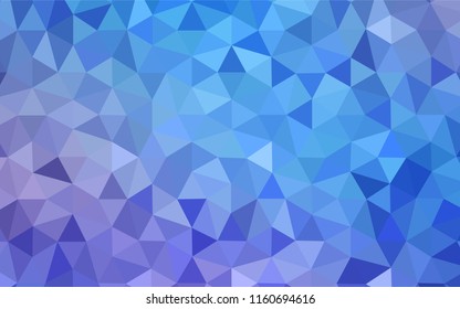Light Pink, Blue vector abstract polygonal template. A completely new color illustration in a polygonal style. Brand new style for your business design.
