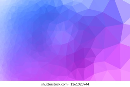 Light Pink, Blue vector abstract polygonal texture. A sample with polygonal shapes. A completely new template for your business design.