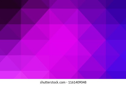 Light Pink, Blue vector abstract polygonal background. Creative geometric illustration in Origami style with gradient. Triangular pattern for your business design.