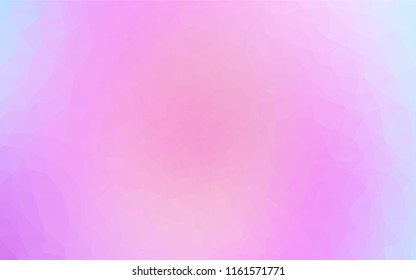 Light Pink, Blue vector abstract polygonal layout. Creative illustration in halftone style with gradient. The textured pattern can be used for background.