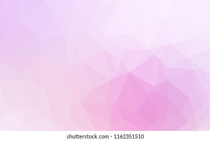 Light Pink, Blue vector abstract mosaic pattern. Creative geometric illustration in Origami style with gradient. Brand new style for your business design.