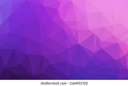 Light Pink, Blue vector abstract polygonal layout. Glitter abstract illustration with an elegant design. The template can be used as a background for cell phones.