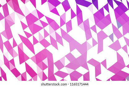 Light Pink, Blue vector abstract polygonal layout. Colorful abstract illustration with gradient. The polygonal design can be used for your web site.