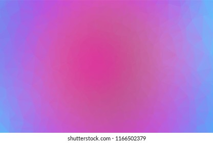 Light Pink, Blue vector abstract mosaic pattern. Glitter abstract illustration with an elegant design. A completely new design for your business.