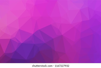 Light Pink, Blue vector abstract mosaic backdrop. Creative geometric illustration in Origami style with gradient. The completely new template can be used for your brand book.