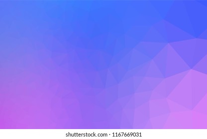 Light Pink, Blue vector abstract mosaic background. Creative illustration in halftone style with gradient. The template can be used as a background for cell phones.