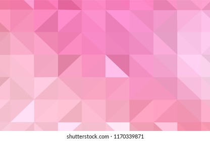 Light Pink, Blue vector abstract mosaic pattern. A sample with polygonal shapes. New template for your brand book.