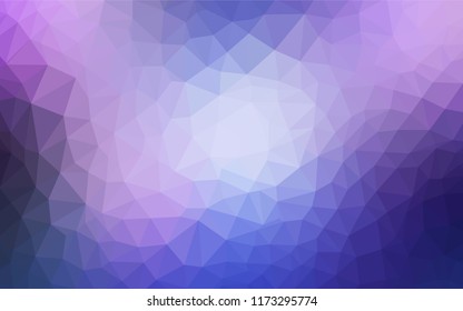 Light Pink, Blue vector abstract mosaic backdrop. Glitter abstract illustration with an elegant triangles. Best triangular design for your business.