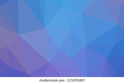 Light Pink, Blue vector abstract mosaic background. Glitter abstract illustration with an elegant triangles. Template for cell phone's backgrounds.