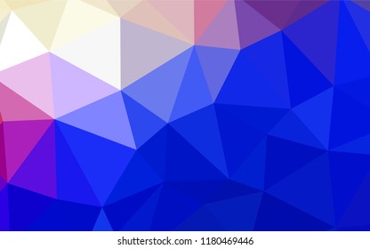 Light Pink, Blue vector abstract polygonal template. Elegant bright polygonal illustration with gradient. A new texture for your web site.
