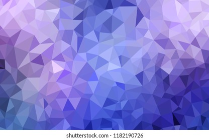 Light Pink, Blue vector abstract mosaic backdrop. Elegant bright polygonal illustration with gradient. Best triangular design for your business.