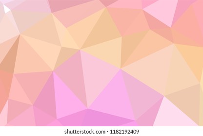 Light Pink, Blue vector abstract mosaic pattern. Colorful illustration in abstract style with triangles. A new texture for your web site.