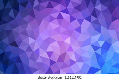 Light Pink, Blue vector abstract polygonal template. Modern abstract illustration with triangles. Pattern for a brand book's backdrop.