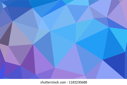 Light Pink, Blue vector abstract mosaic backdrop. Glitter abstract illustration with an elegant triangles. New template for your brand book.
