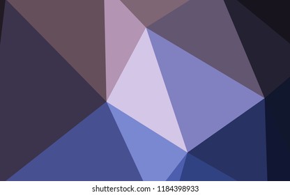 Light Pink, Blue vector abstract polygonal pattern. Modern abstract illustration with triangles. A new texture for your web site.