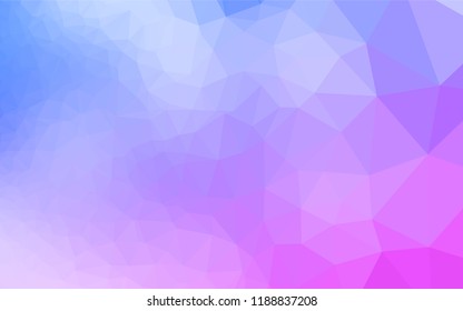 Light Pink, Blue vector abstract polygonal cover. A sample with polygonal shapes. A completely new design for your business.
