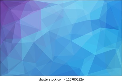 Light Pink, Blue vector abstract textured polygonal background. Blurry triangle design. Pattern can be used for background.