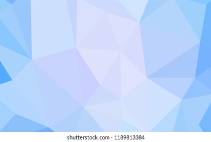 Light Pink, Blue vector abstract mosaic background. Elegant bright polygonal illustration with gradient. Completely new template for your banner.