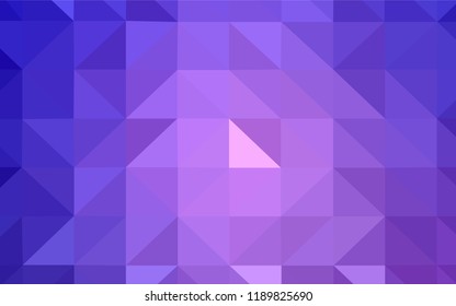 Light Pink, Blue vector abstract mosaic backdrop. Geometric illustration in Origami style with gradient.  A new texture for your web site.