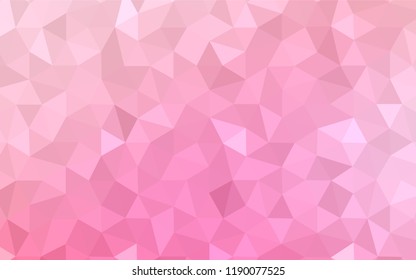Light Pink, Blue vector abstract polygonal background. Geometric illustration in Origami style with gradient.  New template for your brand book.