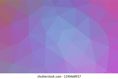 Light Pink, Blue vector abstract polygonal layout. A vague abstract illustration with gradient. A new texture for your design.