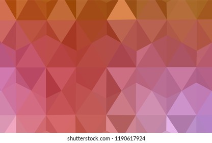 Light Pink, Blue vector abstract mosaic backdrop. Shining polygonal illustration, which consist of triangles. A new texture for your web site.