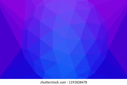 Light Pink, Blue vector abstract mosaic pattern with a diamond. Polygonal abstract illustration with gradient. Brand new design for your business.