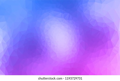 Light Pink, Blue vector abstract polygonal layout. Shining colored illustration in a Brand new style. Brand new style for your business design.