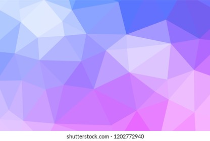 Light Pink, Blue vector abstract mosaic background. Glitter abstract illustration with an elegant design. Brand new design for your business.